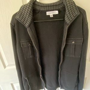 Calvin Klein Zip Up Sweater